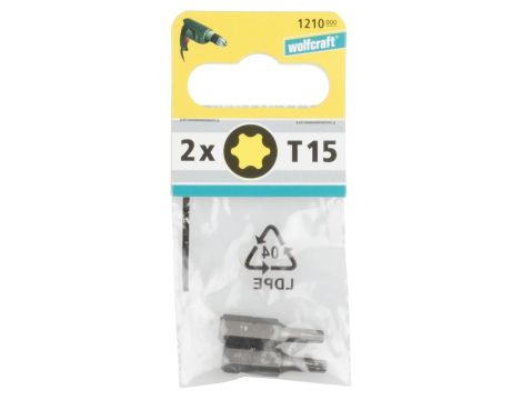 Końcówka Solid, torx 15, wolfcraft (2 szt.) - 2