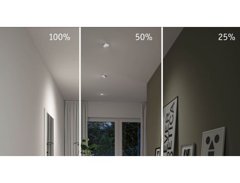 Zestaw opraw do wbudowania AUMUS LED 3-STEP DIM 3X5W 700lm 105mm 2700K-6500K IP20 230V chrom matowy / aluminium - 8