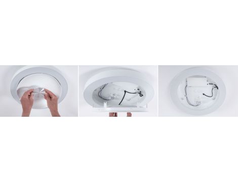 Plafoniera VOLEA 25W DIM 400MM 2900lm 3000K IP44 230V czarny / złoty / tworzywo sztuczne - 6