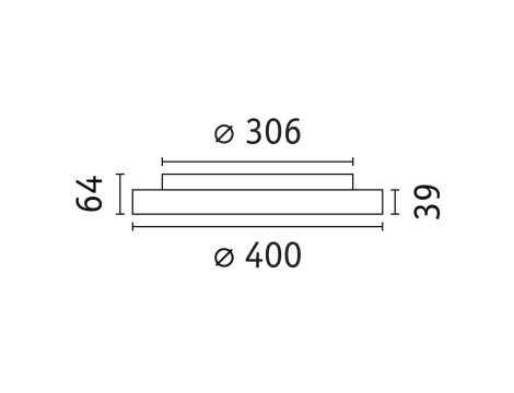 Plafoniera VOLEA 25W DIM 400MM 2900lm 3000K IP44 230V czarny / złoty / tworzywo sztuczne - 9