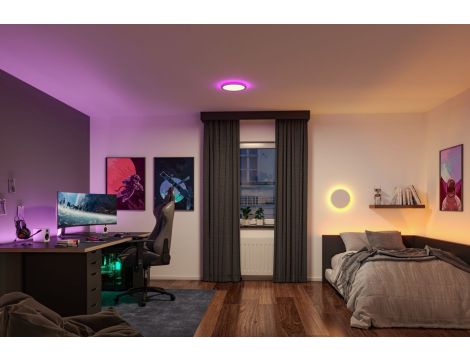 Plafoniera ATRIA SHINE LED Backlight RGB+W 19W 1500lm okragłą 290mm 3000K-6500K 230V biały / tworzywo sztuczne - 9