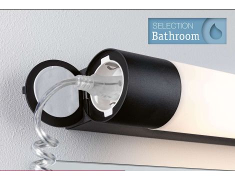 Oprawa ścienna nad lustro ORGON LED 7,5W 3000K 600lm 440mm IP44 230V czarny / aluminium - 4