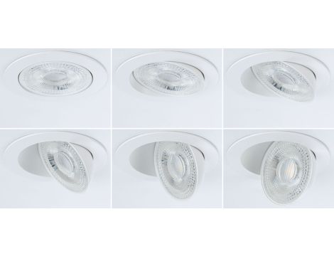 Oprawa do wbudowania AUMUS LED 3-STEP DIM 5W 700lm 105mm 2700K-6500K IP20 230V biały / aluminium - 5