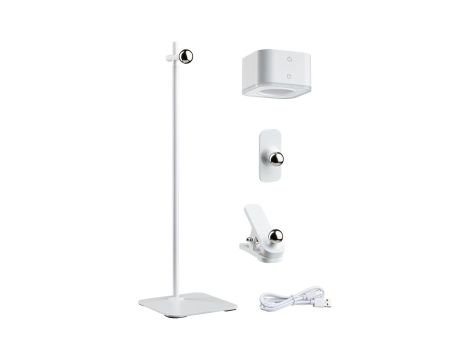 Lampka stołowa VARIA LED 3W DIM USB-C 2700K-6500K magnes klips 250/60lm 5V biały / metal - 15