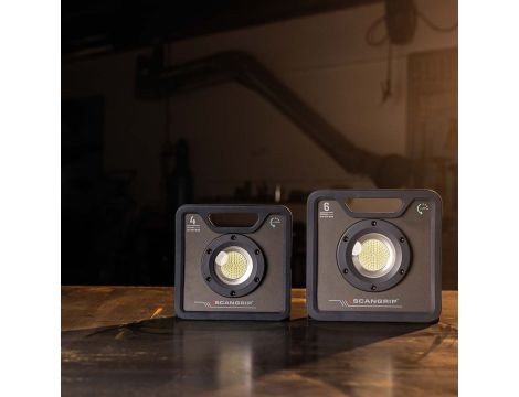 Wytrzymała akumulatorowo - sieciowa lampa robocza LED 6000 lm 37 W Scangrip NOVA 6 C+R forLIFE 03.6205 - 10