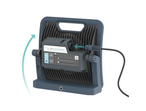 Wytrzymała akumulatorowo - sieciowa lampa robocza LED 6000 lm 37 W Scangrip NOVA 6 C+R forLIFE 03.6205 - 6