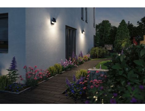 Oprawa elewacyjna LESLA LED 12.5W solar PIR 1000lm 3000K IP65 USB-C 3.6V antracyt / tworzywo sztuczne - 7