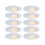 Zestaw opraw do wbudowania CALLA LED 10x5W 430lm okrągła wychylna 3000/4000/6500K IP65 230V biały matowy - 2