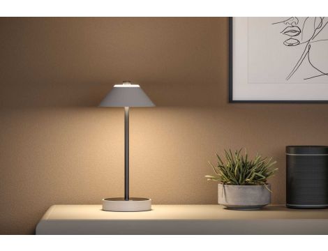 Lampka stołowa akumulatorowa PELLINI LED DIM USB-C 2W 300lm 3000K-6500K IP20 beżowy / czarny matowy / metal - 7