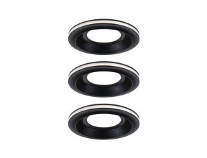 Oprawa wpuszczana SORMUS LED 3X 6.5W 560lm / 180lm 3000K IP65 230V czarny / tworzywo sztuczne