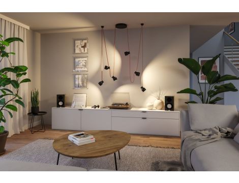 Reflektor systemu ULine RONDE LED 7W 405lm 3000K 85mm IP20 48V czarny / aluminium - 7