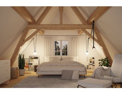 Reflektor systemu ULine RONDE LED 7W 405lm 3000K 85mm IP20 48V czarny / aluminium - 10