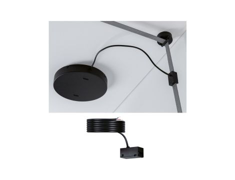 Adapter zasilający systemu ULine z przewodem 200cm IP20 czarny / aluminium