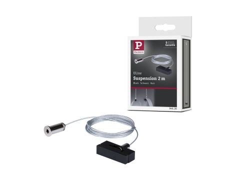 Zawiesie linkowe do taśm systemu ULine max.200cm czarny / tworzywo sztuczne - 12