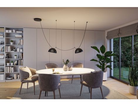 Zawiesie linkowe do taśm systemu ULine max.200cm czarny / tworzywo sztuczne - 11