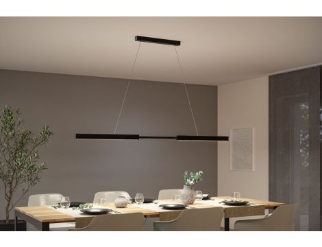Lampa wisząca APTARE sensor LED 2x16,5 2x2050lm 2700K 230V szczotkowana czerń / metal - 2