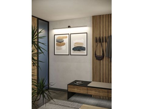 Oprawa ścienna SAVA LED nad lustro 13,5W 850lm 3000K 1200mm IP44 230V czarny matowy / metal - 6