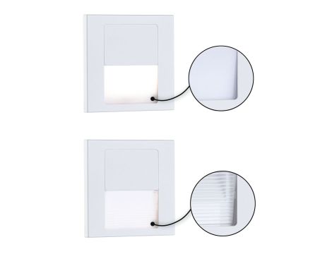 Oprawa przyschodowa TSARO LED kwadrat 1x1,W 80lm 2700K IP20 230V biały matowy / tworzywo sztuczne - 2