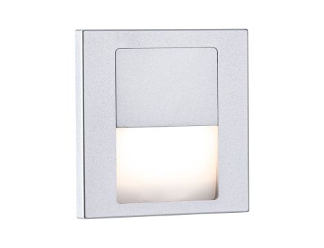 Oprawa przyschodowa TSARO LED kwadrat 1x1,W 80lm 2700K IP20 230V chrom matowy / tworzywo sztuczne