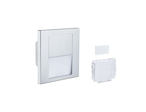 Oprawa przyschodowa TSARO LED kwadrat 1x1,W 80lm 2700K IP20 230V chrom matowy / tworzywo sztuczne - 7