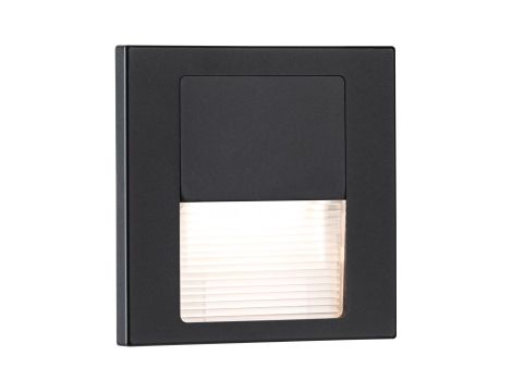 Oprawa przyschodowa TSARO LED kwadrat 1x1,W 80lm 2700K IP20 230V czarny matowy / tworzywo sztuczne