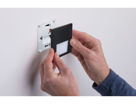 Oprawa przyschodowa TSARO LED kwadrat 1x1,W 80lm 2700K IP20 230V czarny matowy / tworzywo sztuczne - 11