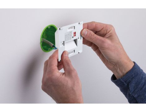 Oprawa przyschodowa TSARO LED czujnik ruchu i zmierzchu kwadrat 1x1,W 80lm 2700K IP20 230V czarny matowy / tworzywo sztuczne - 8