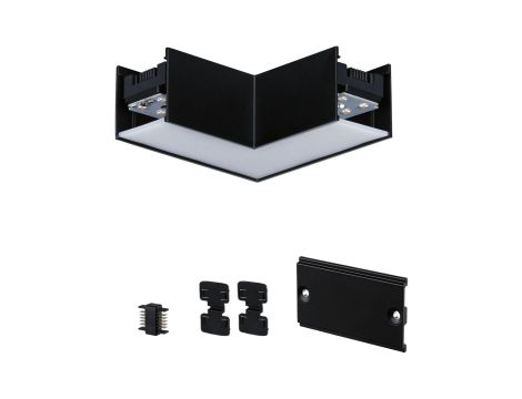 Łącznik L systemu LINION LED 3.5W 90st. 3000K 200lm IP20 24V czarny RAL 9004 / aluminium - 3