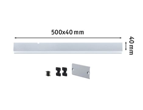Oprawa liniowa systemu LINION LED 8,5W 0,5m 3000K IP20 24V chrom matowy / aluminium - 15
