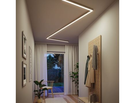 Łącznik L systemu LINION LED 3.5W 90st. 3000K 200lm IP20 24V chrom matowy RAL 9006 / aluminium - 11