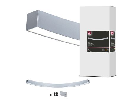 Profil świetlny systemu Linion wygięty 90st. 13W 1400lm 3000K 24V chrom mat / aluminium / tworzywo sztuczne - 15