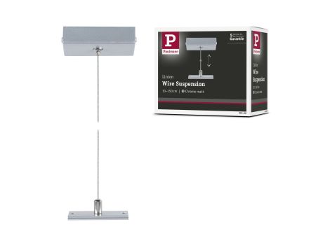 Zawieszenie linowe systemu Linion 0,1-1,5 m do rozwiązania wahadłowego chrom mat / metal - 13