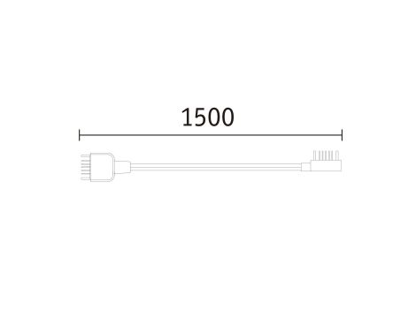 Przewód zasilający systemu LINION LED 1,75m IP20 24V DC czarny matowy / tkanina tworzywo sztuczne - 7