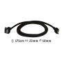 Przewód zasilający systemu LINION LED 1,75m IP20 24V DC czarny matowy / tkanina tworzywo sztuczne - 7