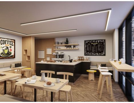 Oprawa liniowa systemu LINION Power Channel LED 17W 1m 3000K IP20 100VA 230V/24V chrom matowy RAL 9006 / aluminium - 7