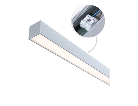 Oprawa liniowa systemu LINION Power Channel LED 17W 1m 3000K IP20 100VA 230V/24V chrom matowy RAL 9006 / aluminium - 15