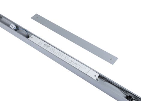 Oprawa liniowa systemu LINION Power Channel LED 17W 1m 3000K IP20 100VA 230V/24V chrom matowy RAL 9006 / aluminium - 13