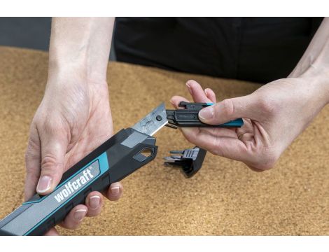 Nóż z odłamywanym ostrzem PRO SAFETY, 18 mm wolfcraft - 9