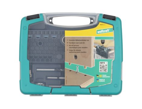 Zestaw mimośrodowych złączy meblowych, wolfcraft - 2