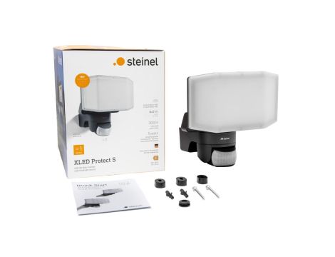 Naświetlacz z czujnikiem Steinel XLED Protect  PIR 14,3W 3000K 1642lm IP54 IK03 230V antracytowy / tworzywo sztuczne - 2