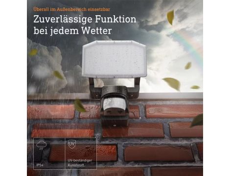 Naświetlacz z czujnikiem Steinel XLED Protect  PIR 14,3W 3000K 1642lm IP54 IK03 230V antracytowy / tworzywo sztuczne - 5