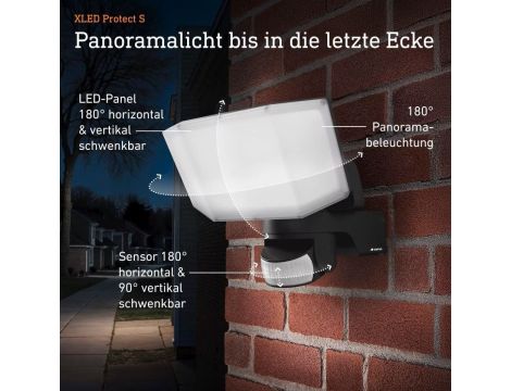 Naświetlacz z czujnikiem Steinel XLED Protect  PIR 14,3W 3000K 1642lm IP54 IK03 230V biały/ tworzywo sztuczne - 4