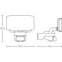 Naświetlacz z czujnikiem Steinel XLED Protect  PIR 14,3W 3000K 1642lm IP54 IK03 230V biały/ tworzywo sztuczne - 8