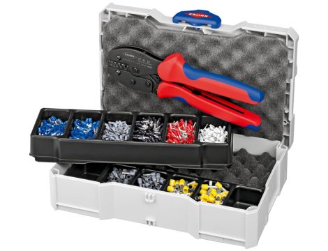 Knipex - Artykuły do zagniatania, Do tulejek kablowych 8 części - 97 90 23