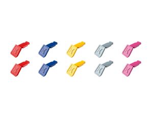 Knipex - Klipsy ColorCode mix kolorów 1 (10 sztuk) - 00 61 10 C V01