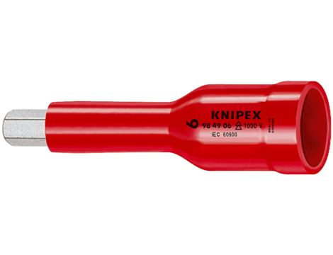 Knipex - Klucz trzpieniowy do śrub z gniazdem sześciokątnym, Z gniazdem czworokątnym 1/2" - 98 49 06