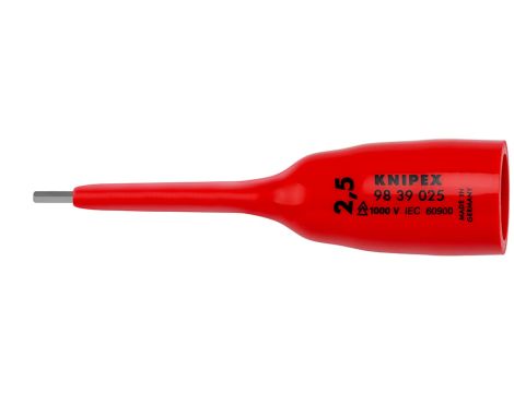 Knipex - Klucz trzpieniowy do śrub z gniazdem sześciokątnym, Z gniazdem czworokątnym 3/8" - 98 39 025