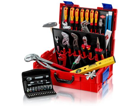 Knipex - KNIPEX L-BOXX® dla monterów instalacji sanitarnych, 52-częściowa  - 00 21 19 LB S