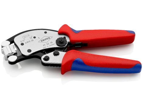 Knipex - KNIPEX Twistor16®, Samonastawne szczypce do zagniatania tulejek kablowych Z głowicą obrotową - 97 53 18