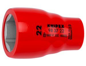 Knipex - Nasadka sześciokątna do śrub z łbem sześciokątnym, Z gniazdem czworokątnym 3/8